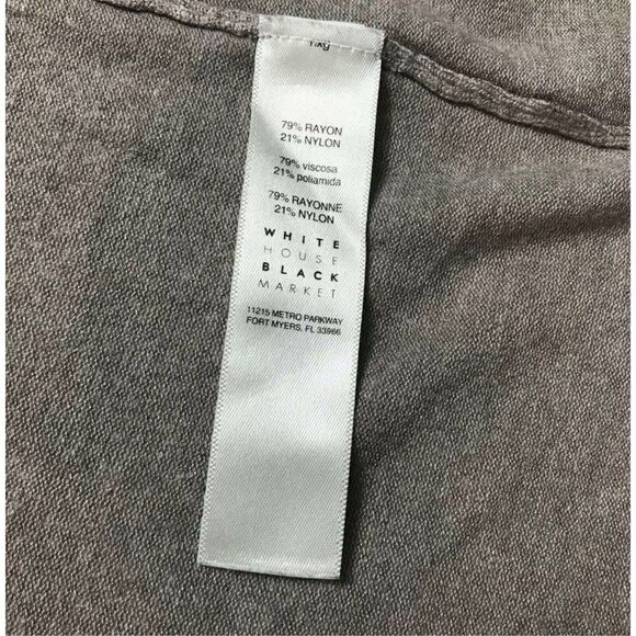White House Black Market Beige Open Front Cardigan Size Small - Picture 6 of 9